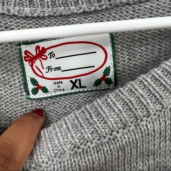 Roswe Christmas bear sweater pullover long sleeve size XL - Picture 13 of 14